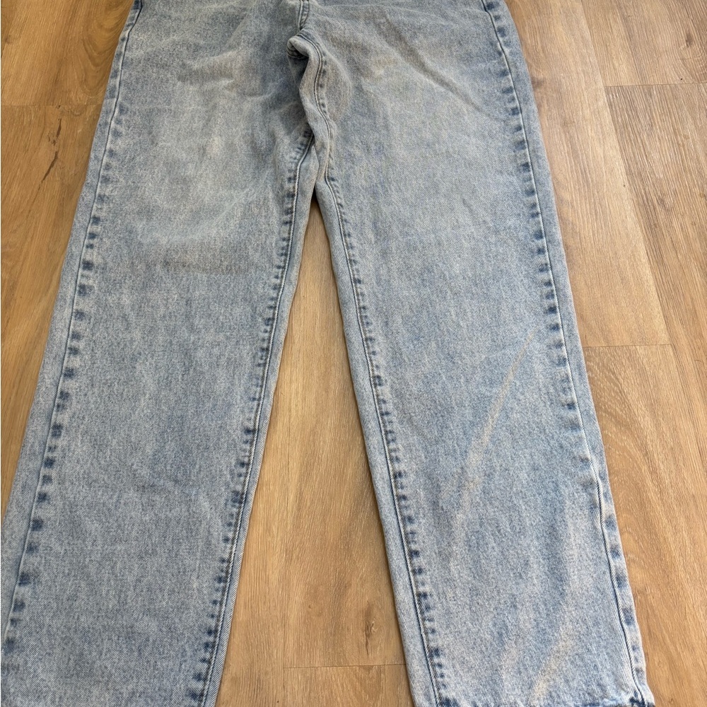 SHEIN Men's Light Gray Straight Jeans